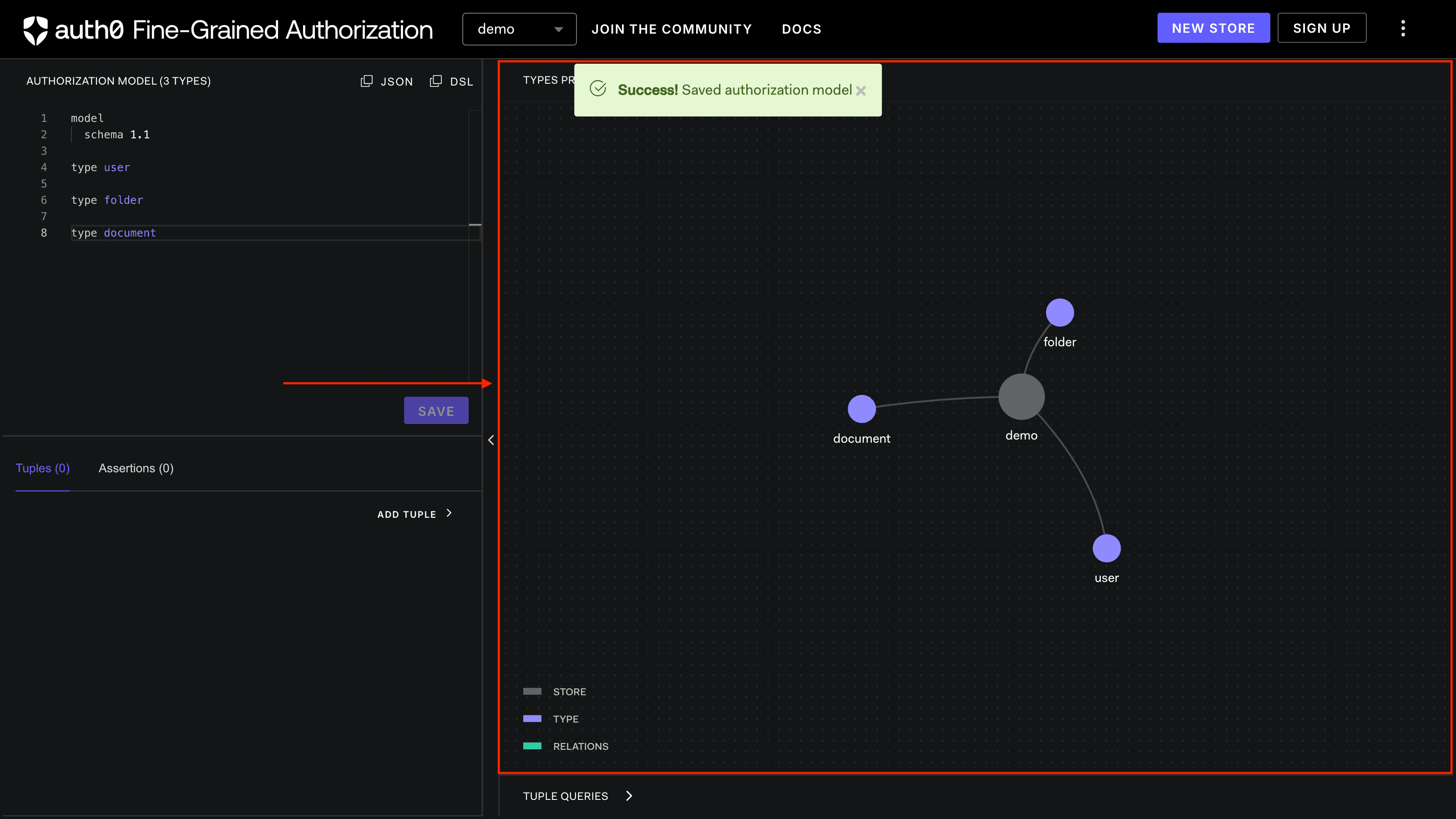 Image showing the FGA Playground type preview