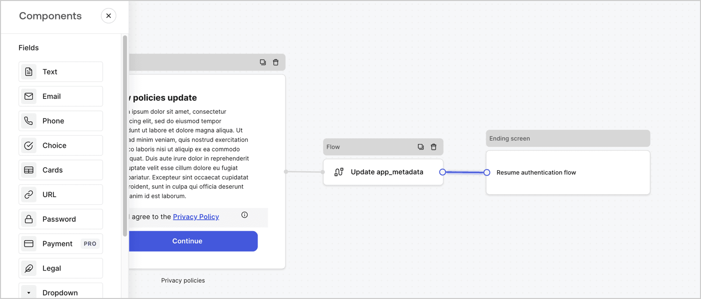 Connexting Flows and Steps