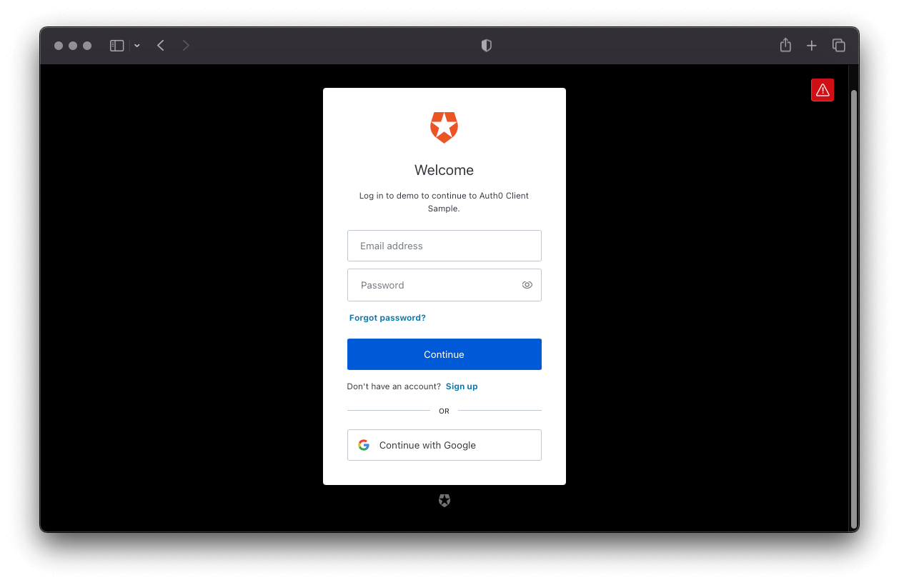 New Auth0 Universal Login Experience Form
