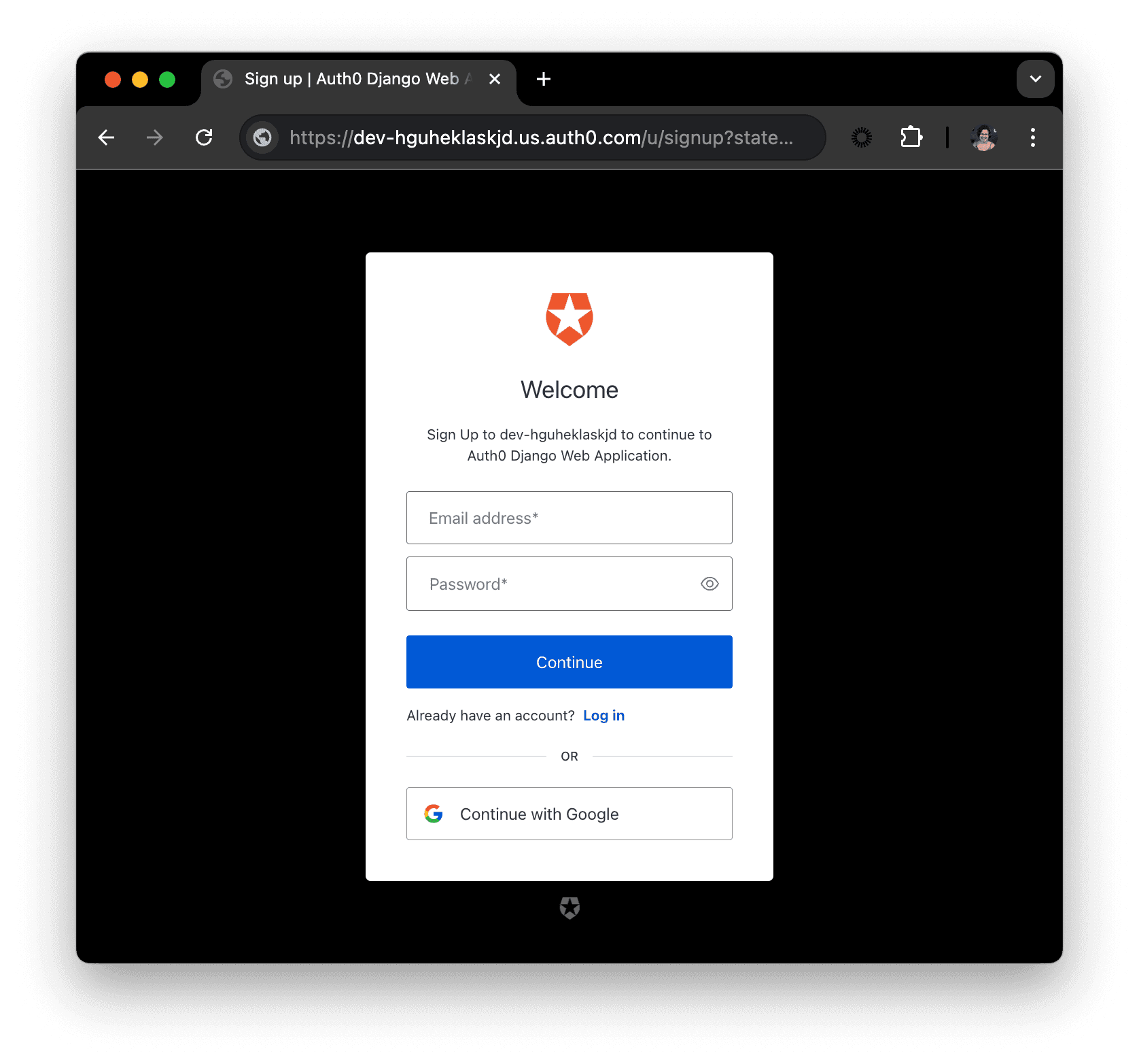 Django Authentication By Example