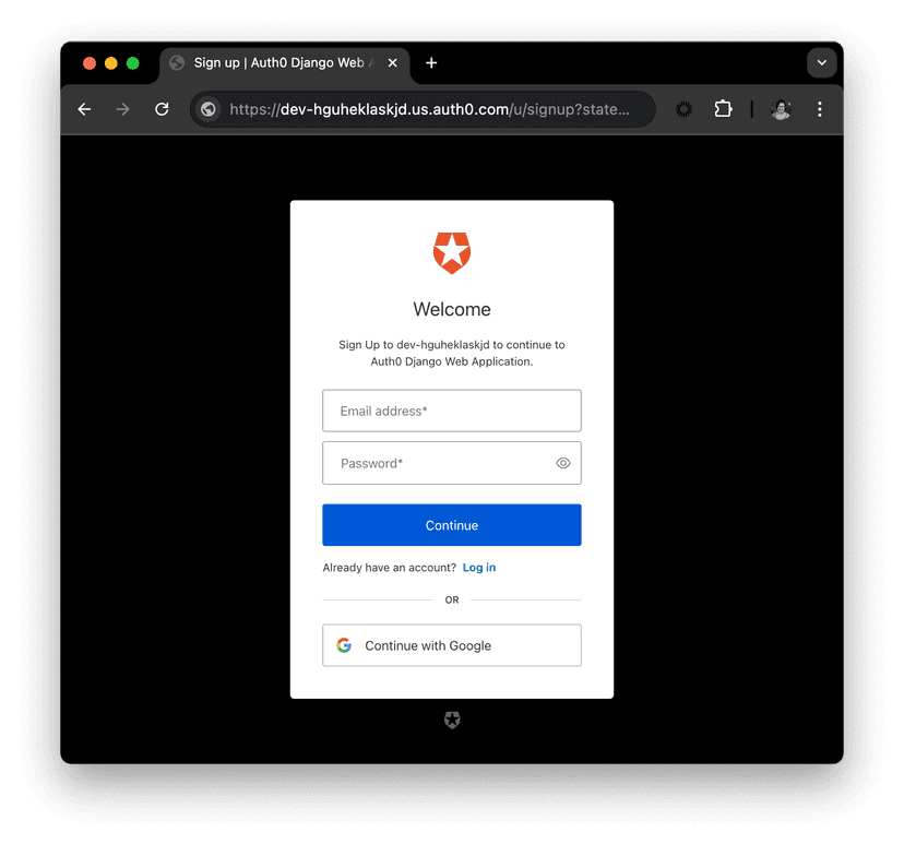 Django Authentication By Example