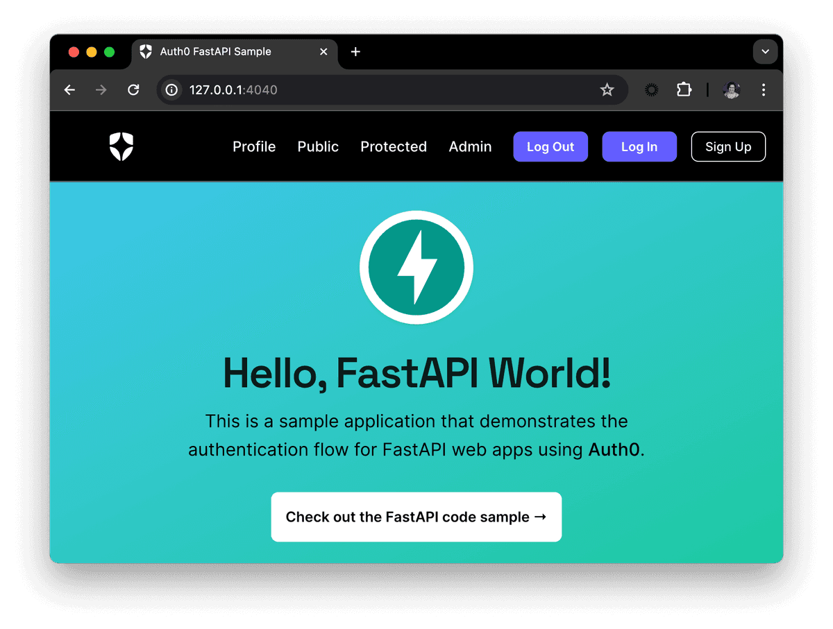 python - how to combine fastapi security (auth) and... FastAPI Authentication by Example